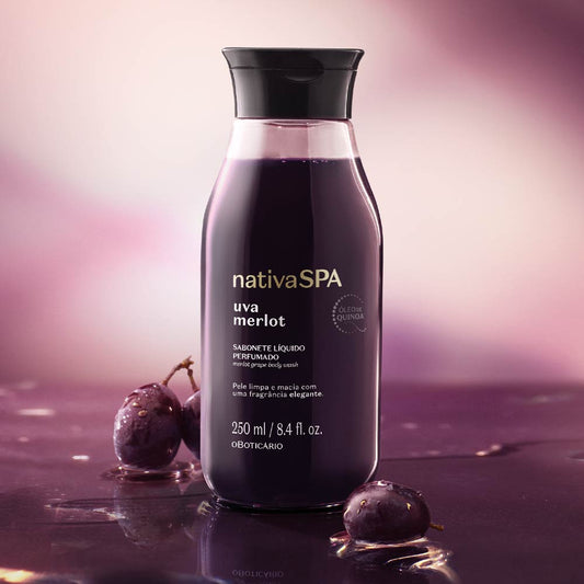 Sabonete Líquido Perfumado Nativa Spa Uva Merlot, 250ml
