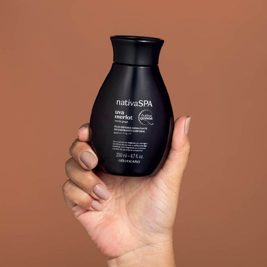 Óleo Bifásico Hidratante Corporal Nativa Spa Uva Merlot, 200ml