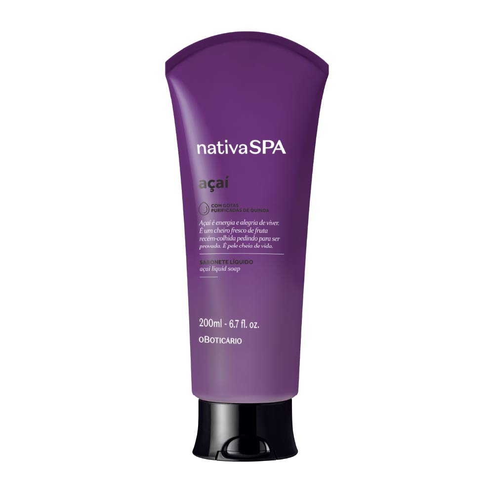 Sabonete Líquido Nativa Spa Açaí, 200ml