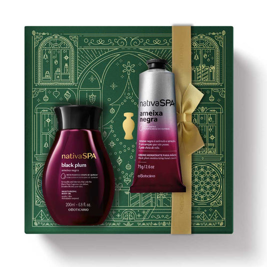 Christmas Hydration Kit Nativa SPA Black Plum