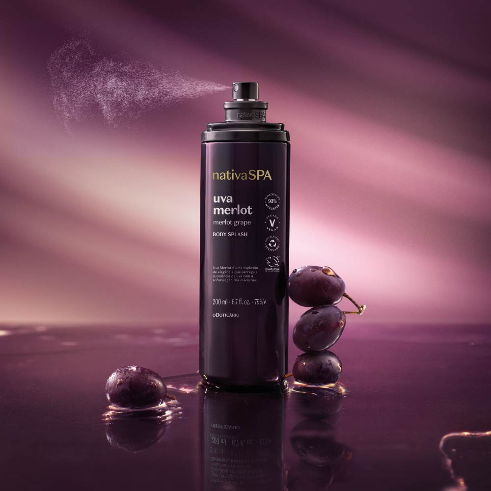Body Splash Nativa Spa Uva Merlot, 200ml