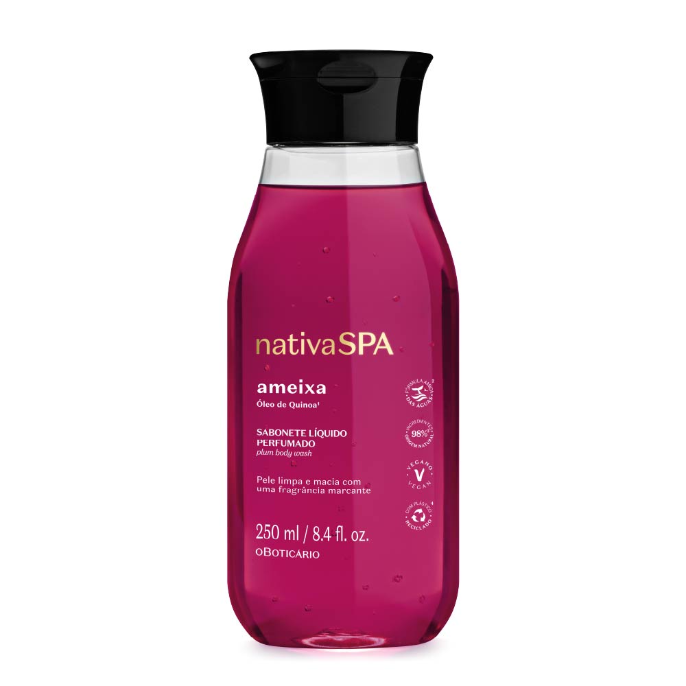 Sabonete Líquido Perfumado Nativa Spa Ameixa, 250ml