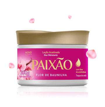 Loção Acetinada Hidratante Flor de Baunilha com ação desodorante