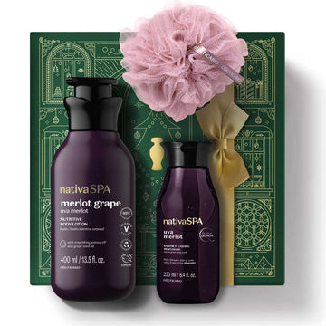 Nativa SPA Merlot Grape Care Christmas Kit