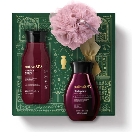 Christmas Care Kit Nativa SPA Black Plum Oil