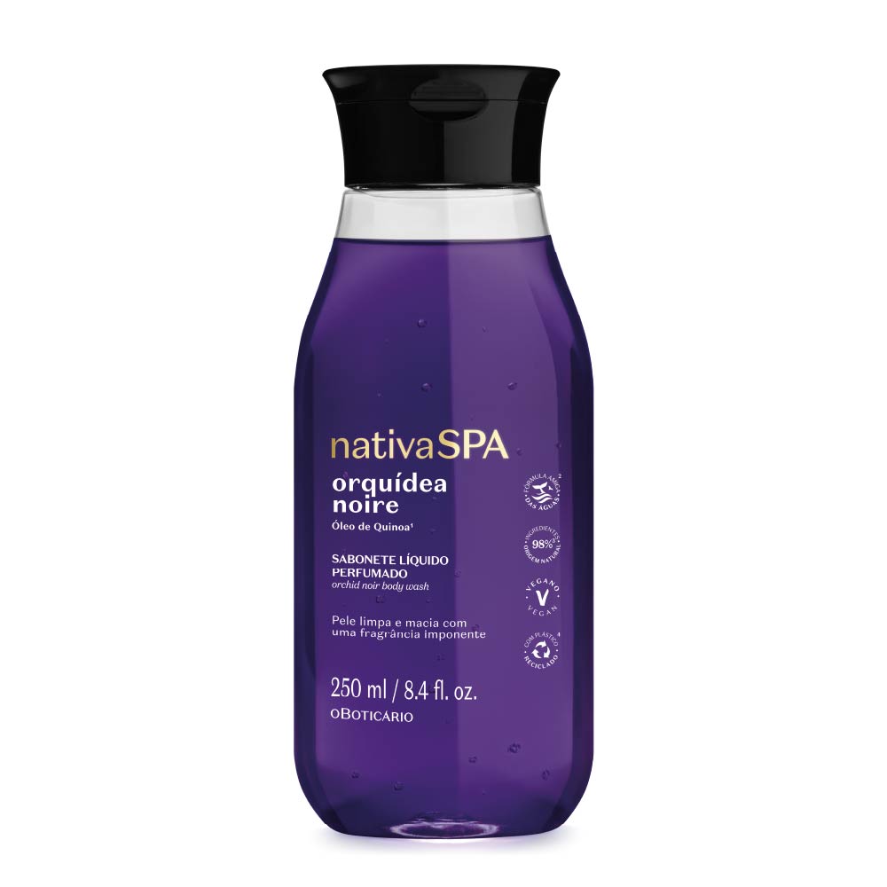 Sabonete Líquido Perfumado Nativa Spa Orquídea Noire, 250ml