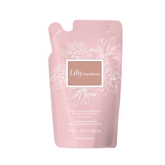 Lily Gardenia Satin Moisturizing Deodorant Body Cream Refill 250g