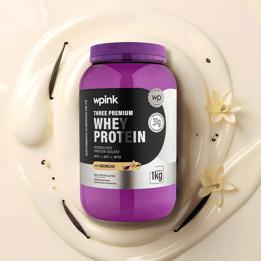 three premium whey protein baunilha 3W - (1kg) - wp