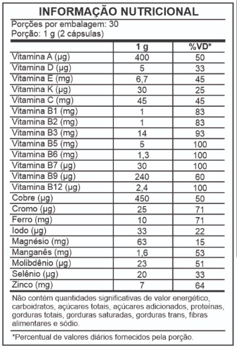 MULTIVITAMÍNICO MULHERES - 60 CÁPSULAS - FITOESSÊNCIA