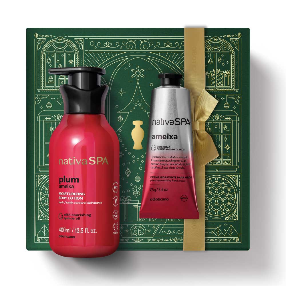 Christmas Care Kit Nativa SPA Plum Lotion