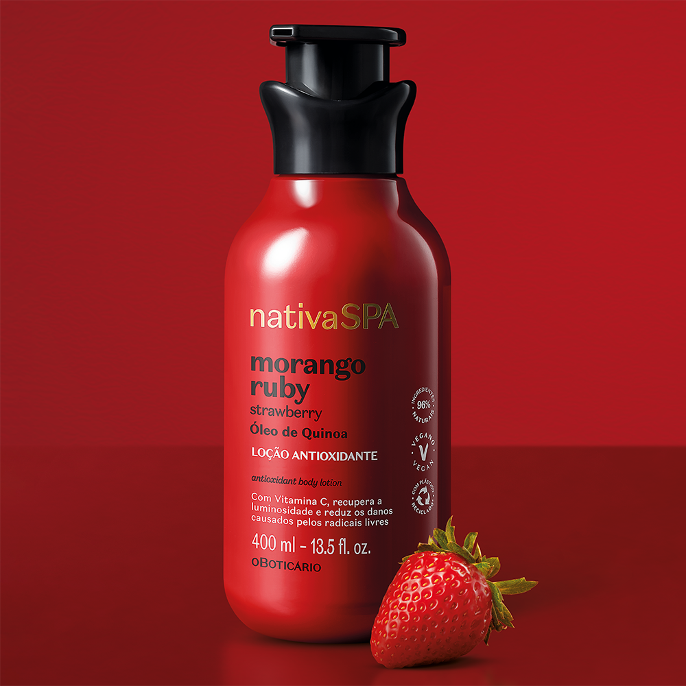 Nativa Spa Ruby Strawberry Hydrating Body Lotion, 400ml