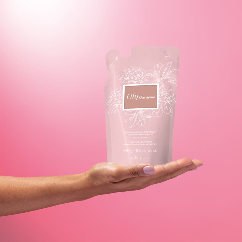 Lily Gardenia Satin Moisturizing Deodorant Body Cream Refill 250g