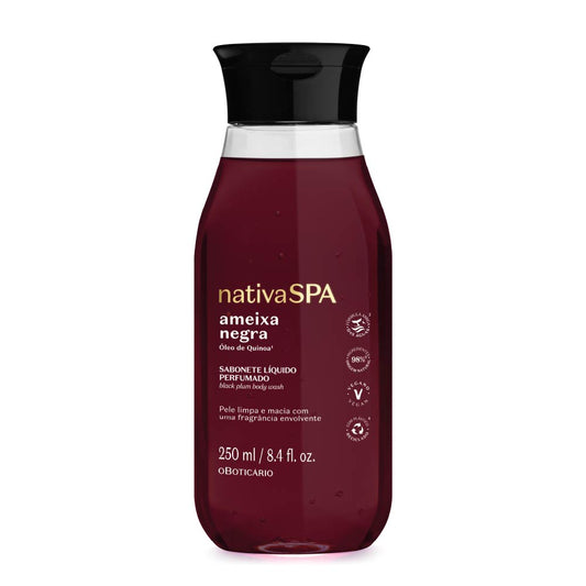 Sabonete Líquido Perfumado Nativa Spa Ameixa Negra, 250ml